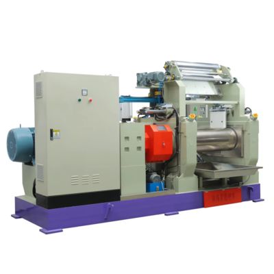 Two Parallel Roller Open Mixing Mill 55kw 16 Inches For Plastic Materials