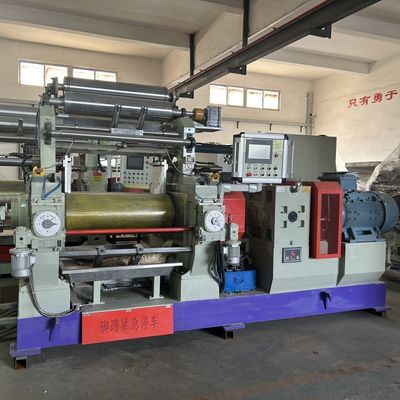 18 Inches Open Mixing Mill Machine , 75kw Mixer Mill for Mixing Plastic Materials