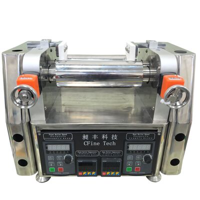 Custom 2 Inch Small Two Roll Machine In Lab For Plastic